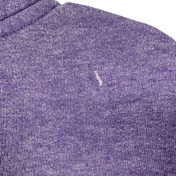 PINK Victorias Secret Quarter Zip Pullover Size L Purple Athleisure Sweatshirt - Picture 7 of 8